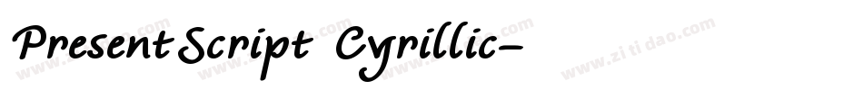 PresentScript Cyrillic字体转换